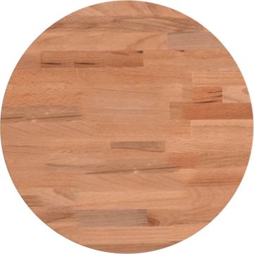 vidaXL-Tafelblad-rond-Ø30x1,5-cm-massief-beukenhout