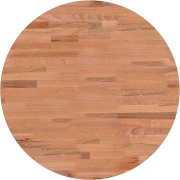 vidaXL-Tafelblad-rond-Ø50x1,5-cm-massief-beukenhout