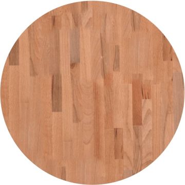 vidaXL-Tafelblad-rond-Ø60x1,5-cm-massief-beukenhout