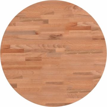 vidaXL-Tafelblad-rond-Ø50x2,5-cm-massief-beukenhout