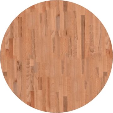 vidaXL-Tafelblad-rond-Ø90x2,5-cm-massief-beukenhout