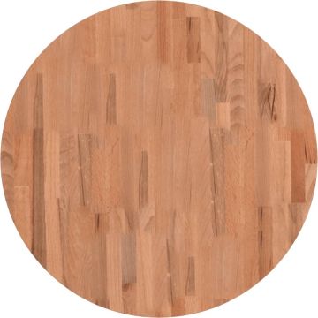 vidaXL-Tafelblad-rond-Ø70x4-cm-massief-beukenhout