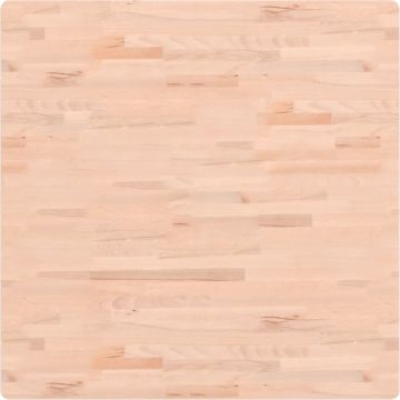 vidaXL-Tafelblad-vierkant-90x90x2,5-cm-massief-beukenhout