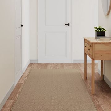 vidaXL Tapijtloper 80x200 cm sisal-look zandkleurig