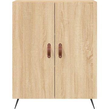 vidaXL Hoge kast 69,5x34x180 cm bewerkt hout sonoma eikenkleurig