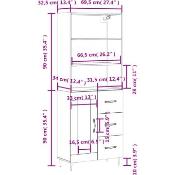 vidaXL-Hoge-kast-69,5x34x180-cm-bewerkt-hout-wit