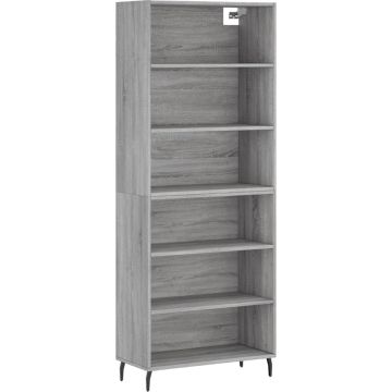 vidaXL-Hoge-kast-69,5x32,5x180-cm-bewerkt-hout-grijs-sonoma-eikenkleur