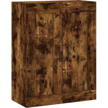 vidaXL Wandkast 69,5x34x90 cm bewerkt hout gerookt eikenkleurig