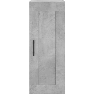 vidaXL Wandkast 34,5x34x90 cm bewerkt hout betongrijs