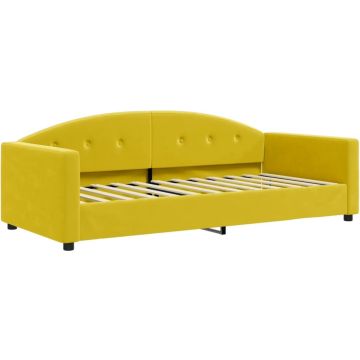 vidaXL-Slaapbank-90x200-cm-fluweel-geel