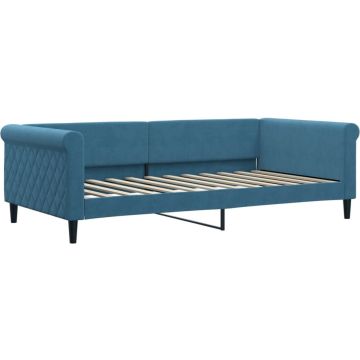 vidaXL-Slaapbank-100x200-cm-fluweel-blauw