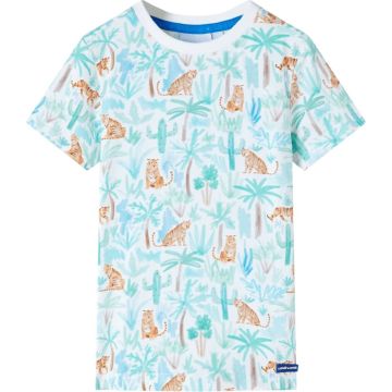 vidaXL-Kindershirt-tijgerprint-128-ecru