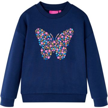 vidaXL-Kindertrui-vlinderprint-104-marineblauw