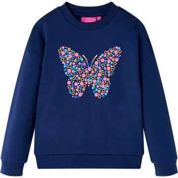 vidaXL-Kindertrui-vlinderprint-128-marineblauw