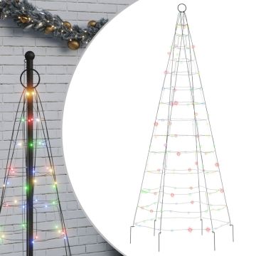 vidaXL-Lichtkegel-aan-vlaggenmast-200-meerkleurige-LED's-180-cm