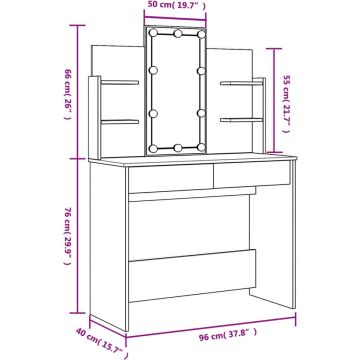 vidaXL-Kaptafel-met-LED-verlichting-96x40x142-cm-gerookt-eikenkleurig