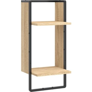 vidaXL-Wandschap-met-stang-30x25x65-cm-sonoma-eikenkleurig