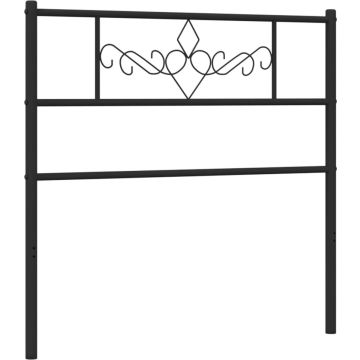 vidaXL-Hoofdbord-80-cm-metaal-zwart