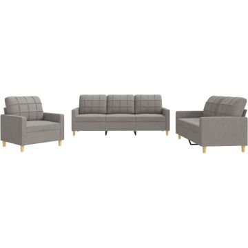 vidaXL-3-delige-Loungeset-met-kussens-stof-taupe