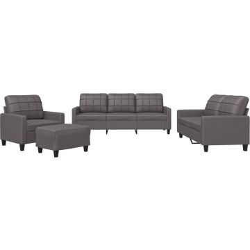 vidaXL-4-delige-Loungeset-met-kussens-kunstleer-bruin