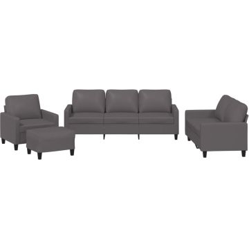 vidaXL-4-delige-Loungeset-met-kussens-kunstleer-bruin