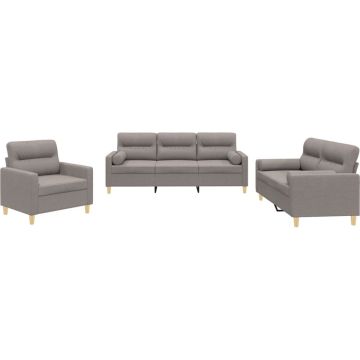 vidaXL-3-delige-Loungeset-met-kussens-stof-taupe