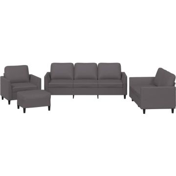 vidaXL-4-delige-Loungeset-met-kussens-kunstleer-bruin