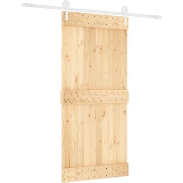 vidaXL-Schuifdeur-met-beslag-95x210-cm-massief-grenenhout