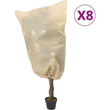 vidaXL-Plantenhoezen-met-trekkoord-8-st-70-g/m²-0,8x1,2-m