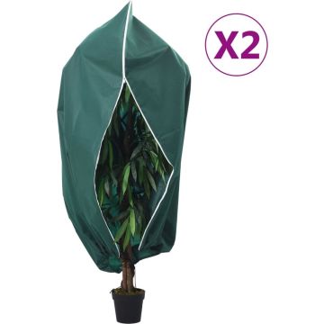 vidaXL-Plantenhoezen-met-ritssluiting-2-st-70-g/m²-3,93x3,5-m