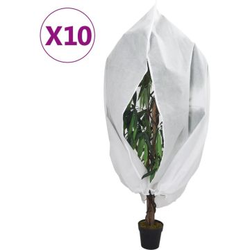 vidaXL-Plantenhoezen-met-ritssluiting-10-st-70-g/m²-1x1,55-m