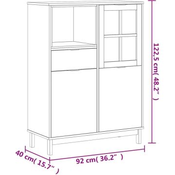 vidaXL-Hoge-kast-met-glazen-deur-FLAM-92x40x122,5-cm-grenenhout