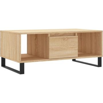 vidaXL-Salontafel-90x50x36,5-cm-bewerkt-hout-sonoma-eikenkleurig