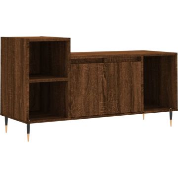 vidaXL-Tv-meubel-100x35x55-cm-bewerkt-hout-bruin-eikenkleur