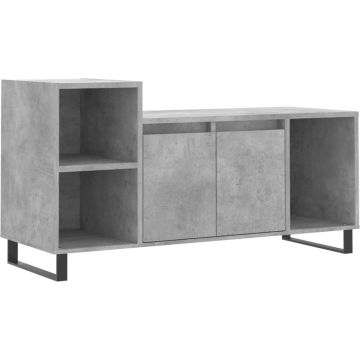 vidaXL-Tv-meubel-100x35x55-cm-bewerkt-hout-betongrijs