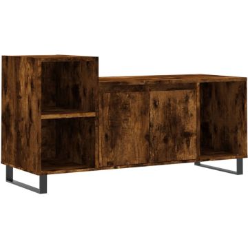 vidaXL-Tv-meubel-100x35x55-cm-bewerkt-hout-gerookt-eikenkleurig