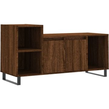 vidaXL-Tv-meubel-100x35x55-cm-bewerkt-hout-bruin-eikenkleur