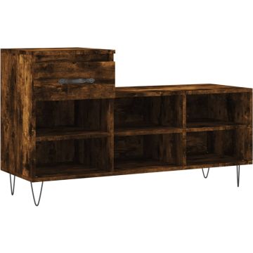 vidaXL-Schoenenkast-102x36x60-cm-bewerkt-hout-gerookt-eikenkleurig