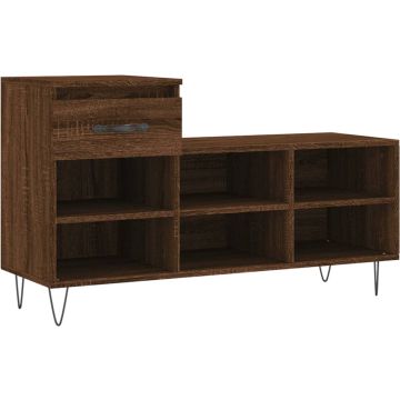 vidaXL-Schoenenkast-102x36x60-cm-bewerkt-hout-bruin-eikenkleur