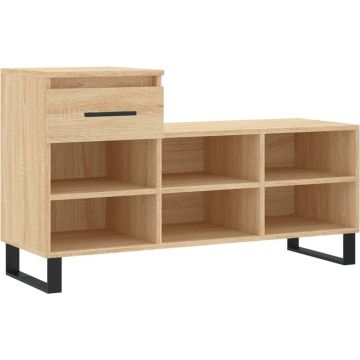 vidaXL-Schoenenkast-102x36x60-cm-bewerkt-hout-sonoma-eikenkleurig