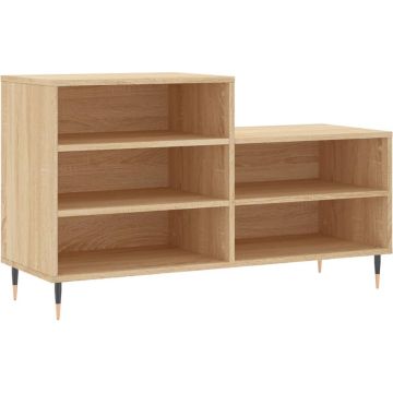 vidaXL-Schoenenkast-102x36x60-cm-bewerkt-hout-sonoma-eikenkleurig