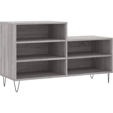 vidaXL-Schoenenkast-102x36x60-cm-bewerkt-hout-sonoma-grijs