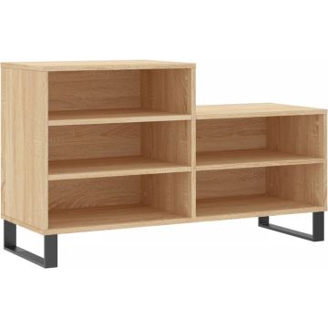 vidaXL-Schoenenkast-102x36x60-cm-bewerkt-hout-sonoma-eikenkleurig