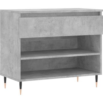 vidaXL-Schoenenkast-70x36x60-cm-bewerkt-hout-betongrijs