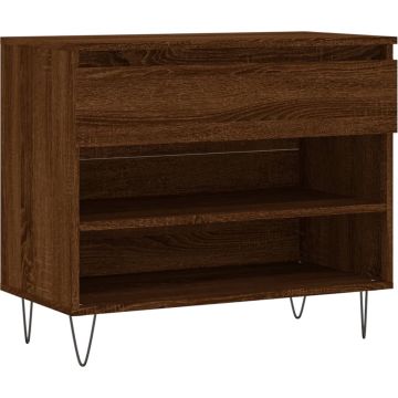 vidaXL-Schoenenkast-70x36x60-cm-bewerkt-hout-bruin-eikenkleur