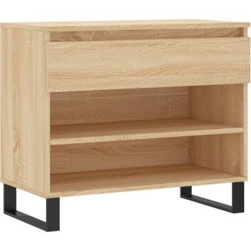 vidaXL-Schoenenkast-70x36x60-cm-bewerkt-hout-sonoma-eikenkleurig