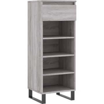 vidaXL-Schoenenkast-40x36x105-cm-bewerkt-hout-grijs-sonoma