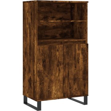 vidaXL-Hoge-kast-60x36x110-cm-bewerkt-hout-gerookt-eikenkleurig