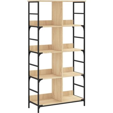 vidaXL-Boekenrek-78,5x33x153-cm-bewerkt-hout-sonoma-eikenkleurig