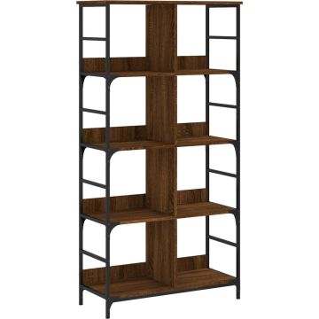 vidaXL-Boekenrek-78,5x33x153-cm-bewerkt-hout-bruin-eikenkleur